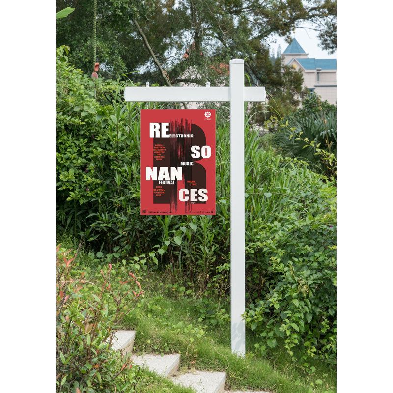 Gardenised Vinyl Hang Yard Sign Holder Wayfair